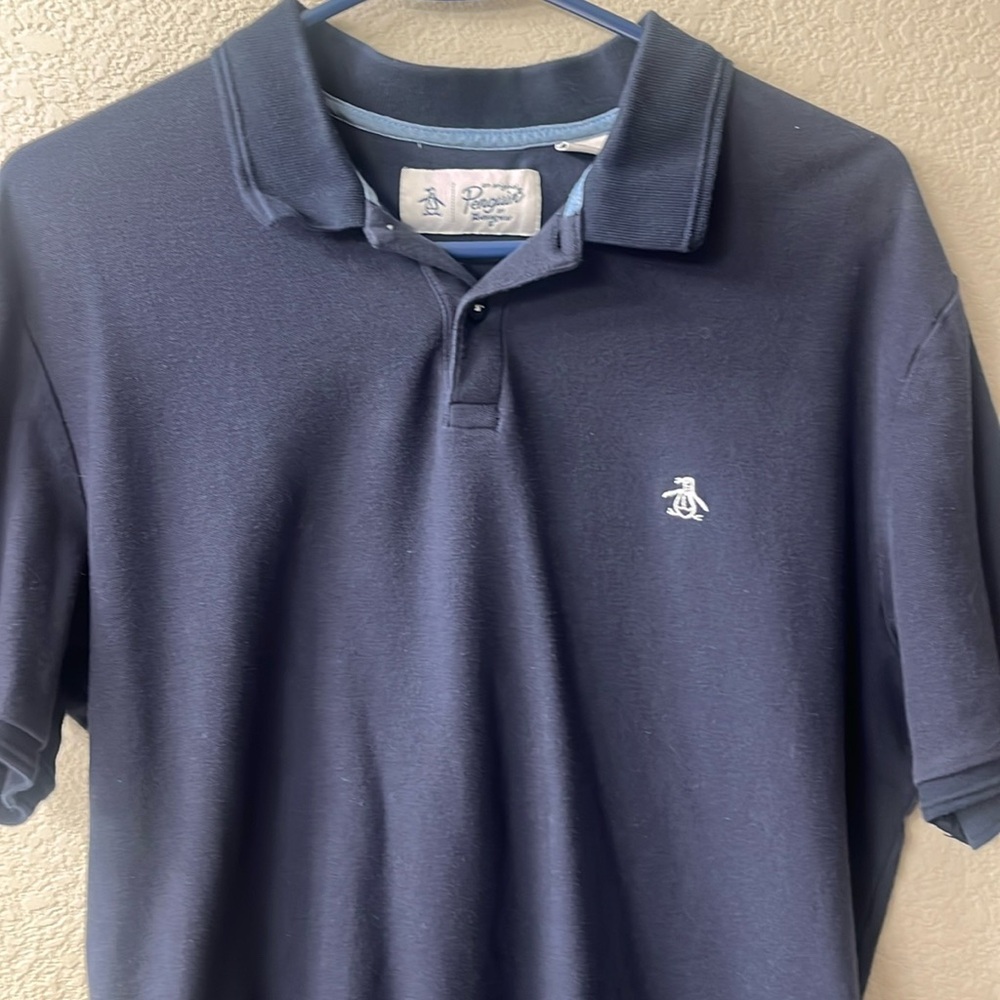 Original penguin polo T shirt in Navy blue